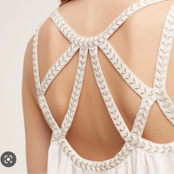 Anthropologie - Vanessa Virginia, cutwork gauze tank - Picture 2 of 14